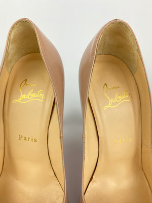 CHRISTIAN LOUBOUTIN - NUDE PUMPS - SZ 36.5