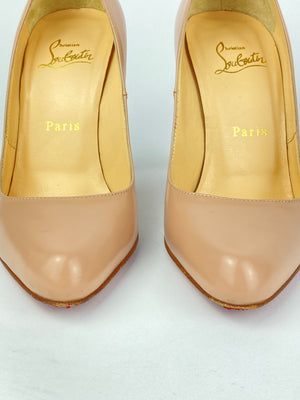 CHRISTIAN LOUBOUTIN - NUDE PUMPS - SZ 36.5