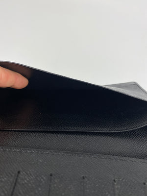 LOUIS VUITTON - BI FOLD LONG WALLET IN BLACK EPI LEATHER