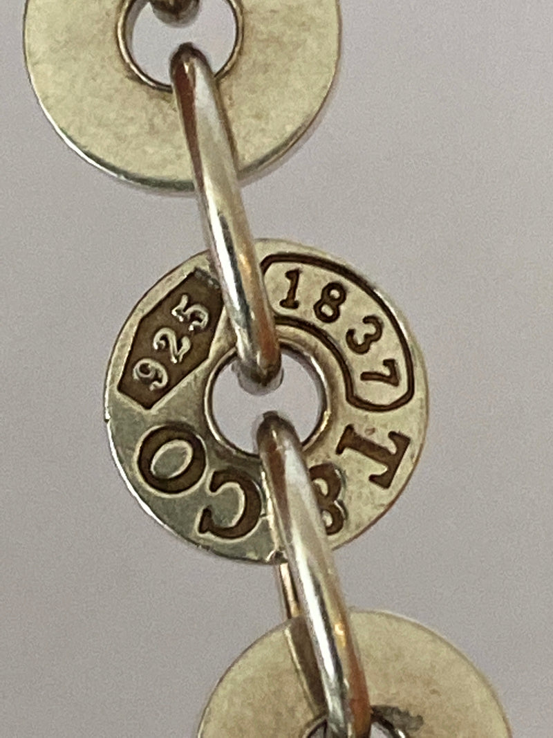 TIFFANY & CO. - TIFFANY 1837 STIRLING SILVER CIRCLE DISC LINK BRACELET