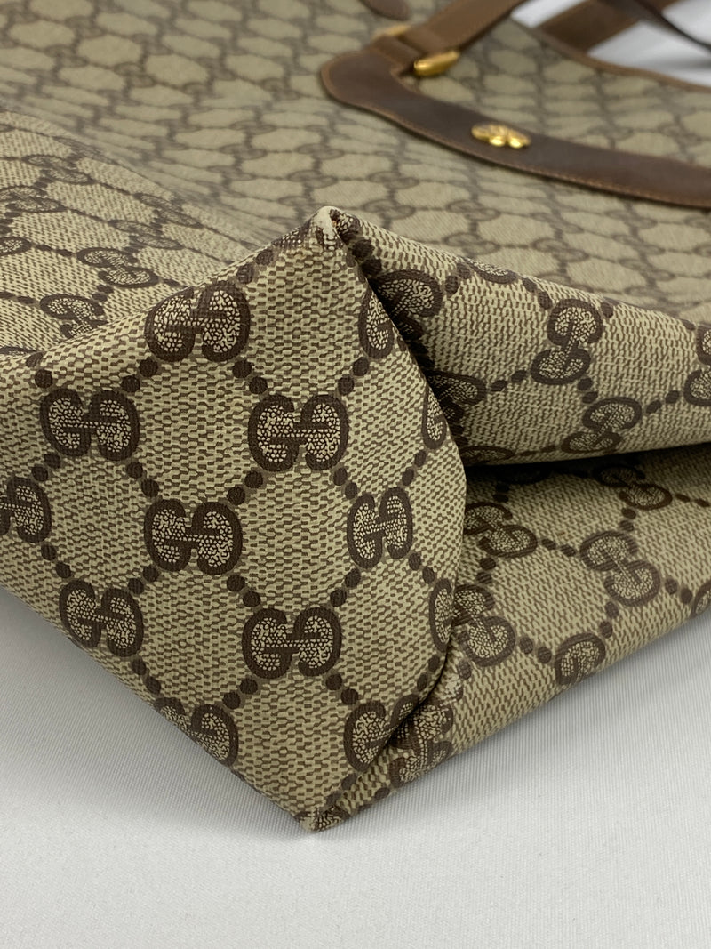 GUCCI - SUPREME GG COATED CONVAS SHOPPER TOTE BAG - VINTAGE