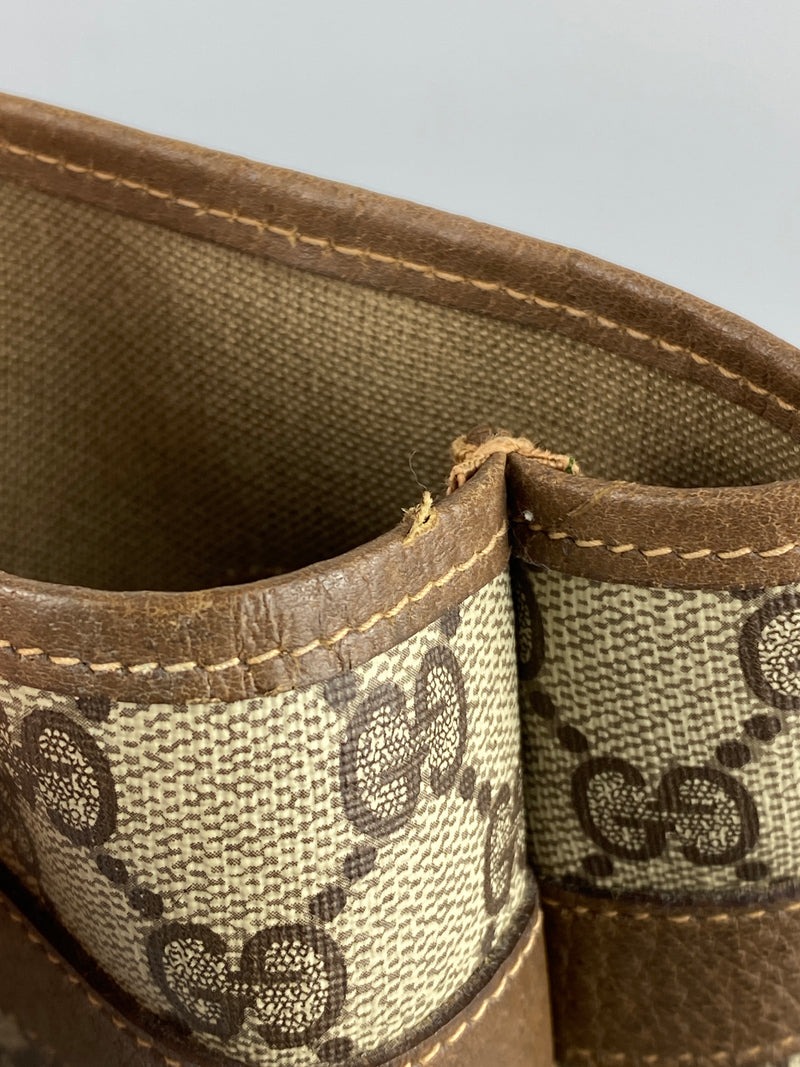 GUCCI - SUPREME GG COATED CONVAS SHOPPER TOTE BAG - VINTAGE