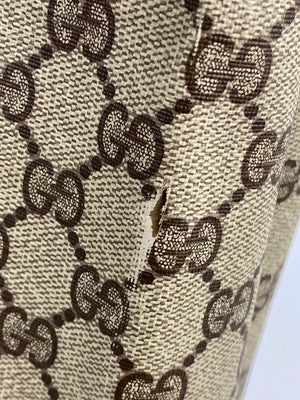 GUCCI - SUPREME GG COATED CONVAS SHOPPER TOTE BAG - VINTAGE