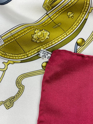HERMÉS - SPRINGS BY PHILIPPE LEDOUX SILK SCARF 90