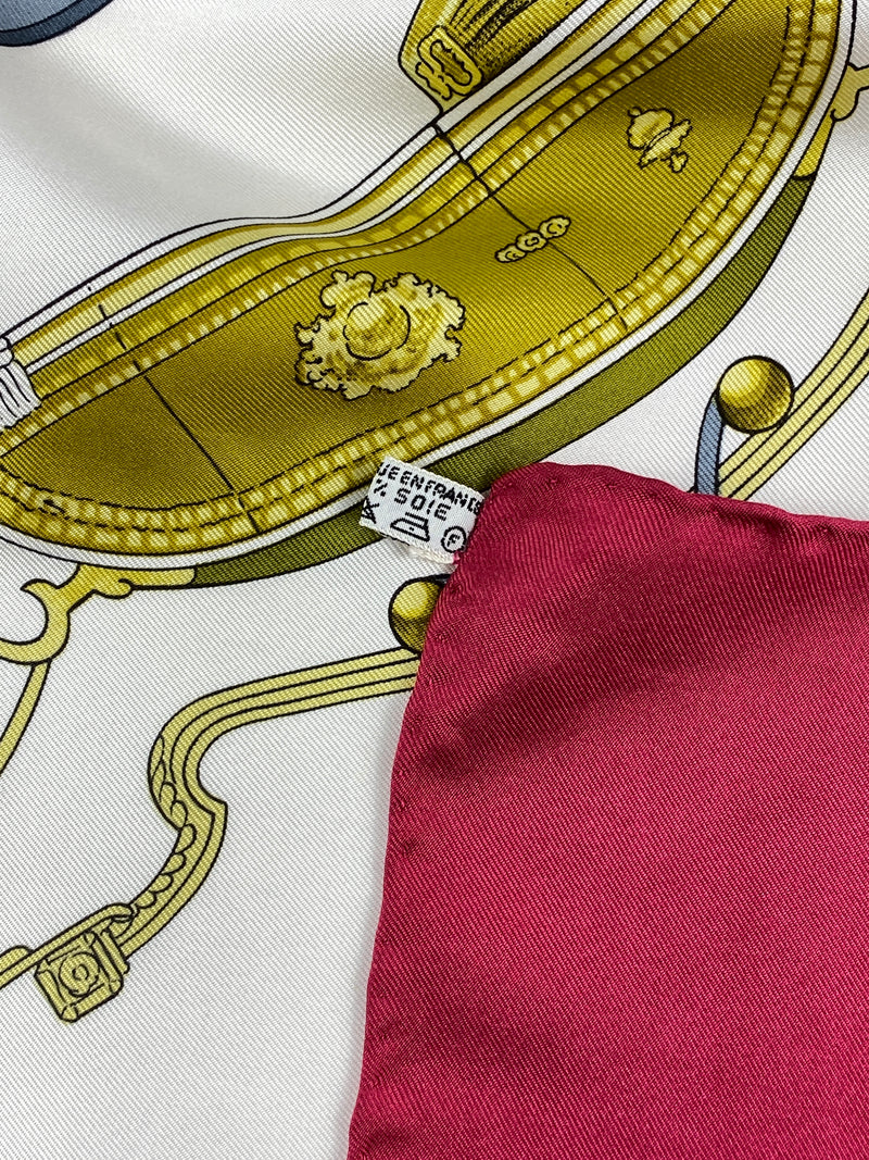 HERMÉS - SPRINGS BY PHILIPPE LEDOUX SILK SCARF 90
