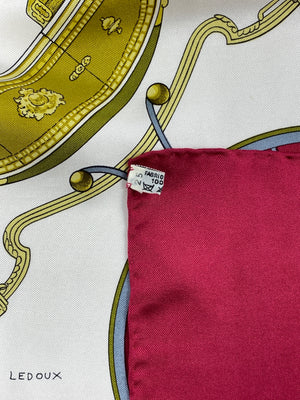 HERMÉS - SPRINGS BY PHILIPPE LEDOUX SILK SCARF 90