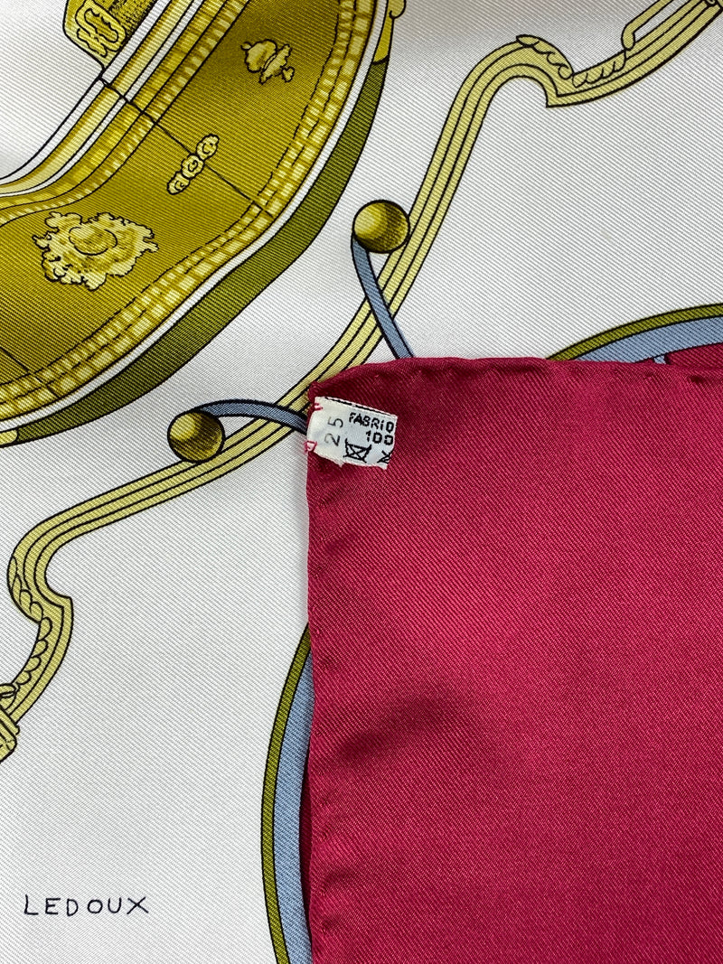 HERMÉS - SPRINGS BY PHILIPPE LEDOUX SILK SCARF 90