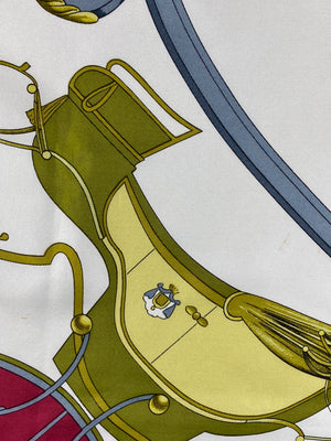 HERMÉS - SPRINGS BY PHILIPPE LEDOUX SILK SCARF 90