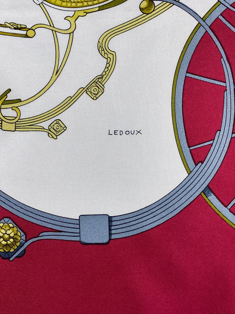 HERMÉS - SPRINGS BY PHILIPPE LEDOUX SILK SCARF 90