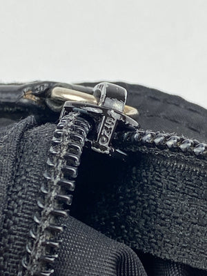 PRADA - VINTAGE BLACK TESSUTO MESSENGER CROSS BODY BAG