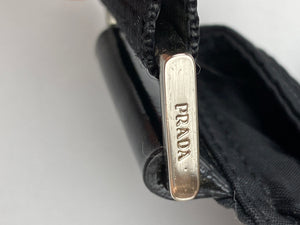 PRADA - VINTAGE BLACK TESSUTO MESSENGER CROSS BODY BAG