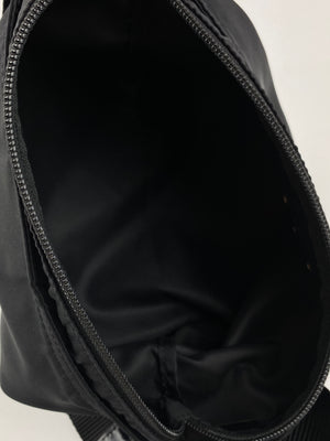 PRADA - VINTAGE BLACK TESSUTO MESSENGER CROSS BODY BAG