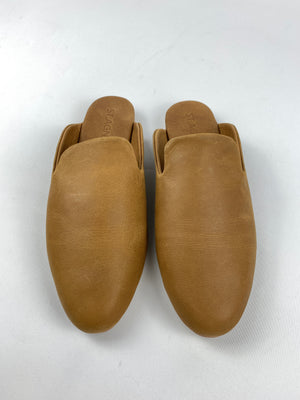 ST AGNI - HUGO LOAFER SLIDE IN HAVANA - SZ 40 - NEW IN BOX