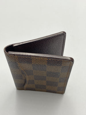 LOUIS VUITTON - POCKET ORGANISER WALLET IN DAMIER EBENE