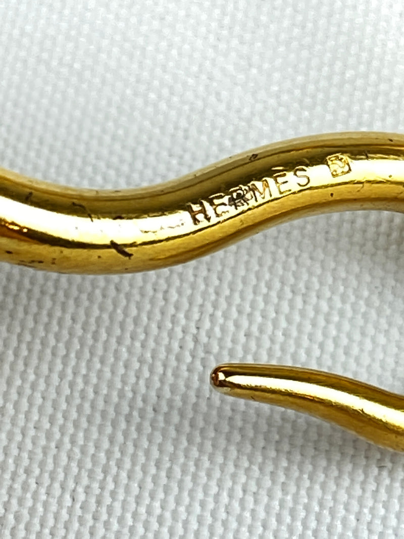 HERMES - JUMBO BRACELET IN BROWN WITH GOLD HARDWARE