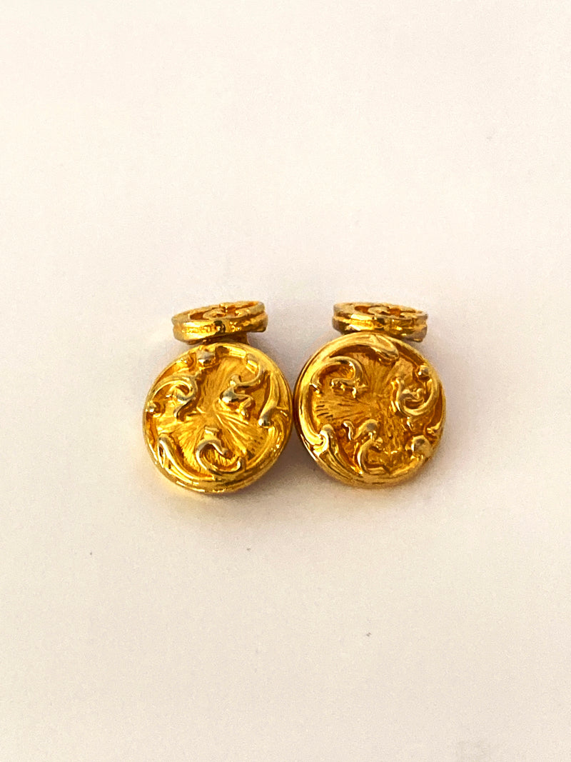 CHANEL - INTERTWINED C CUFFLINKS  - VINTAGE