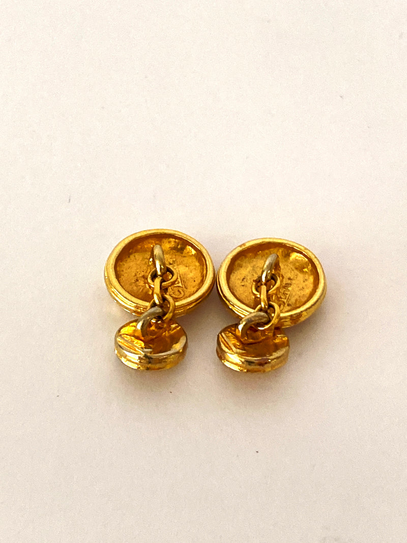 CHANEL - INTERTWINED C CUFFLINKS  - VINTAGE