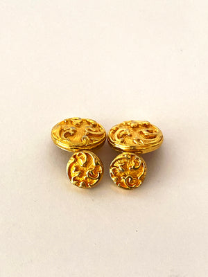 CHANEL - INTERTWINED C CUFFLINKS  - VINTAGE