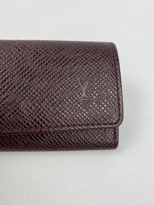 LOUIS VUITTON - BROWN TAIGA LEATHER MULTICLES 4 KEY HOLDER