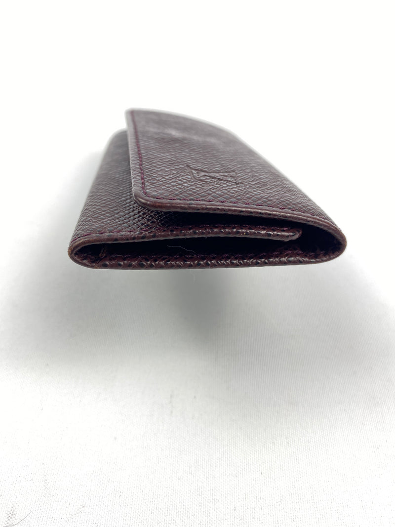 LOUIS VUITTON - BROWN TAIGA LEATHER MULTICLES 4 KEY HOLDER