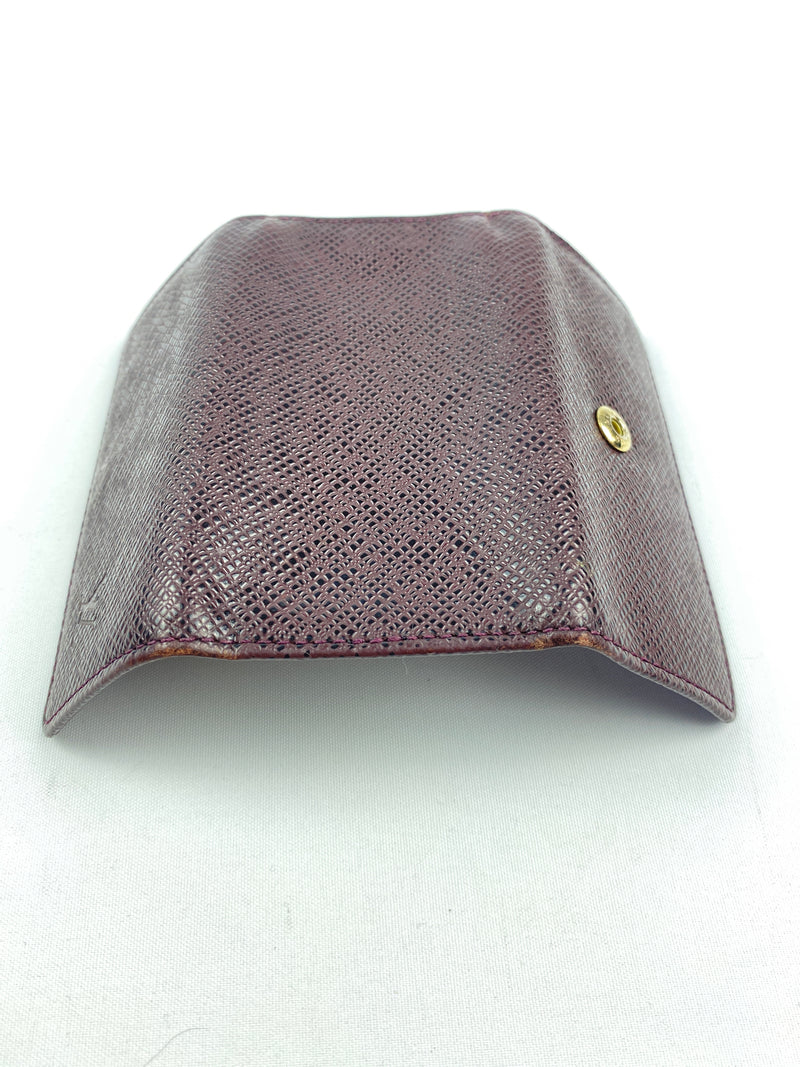 LOUIS VUITTON - BROWN TAIGA LEATHER MULTICLES 4 KEY HOLDER