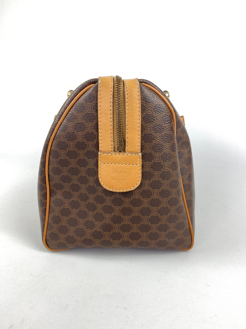 CELINE - MACADAM BOSTON HANDBAG IN MONOGRAM