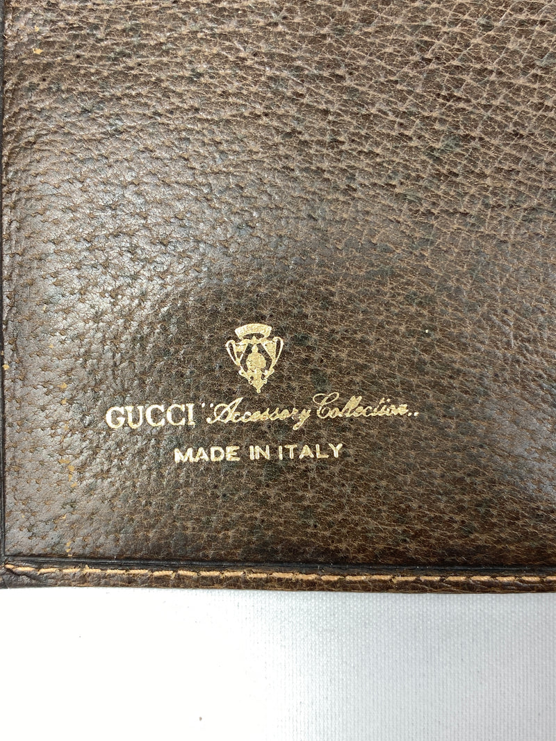 GUCCI - GG SUPREME CANVAS LONG BIFOLD WALLET