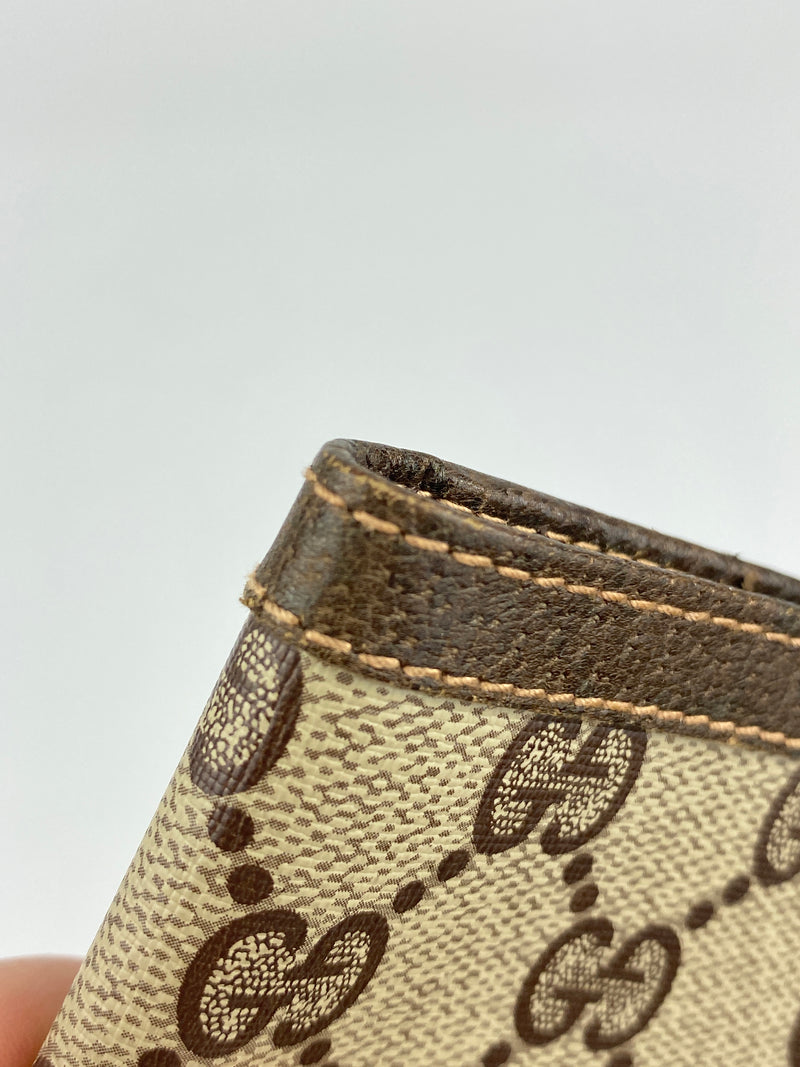 GUCCI - GG SUPREME CANVAS LONG BIFOLD WALLET