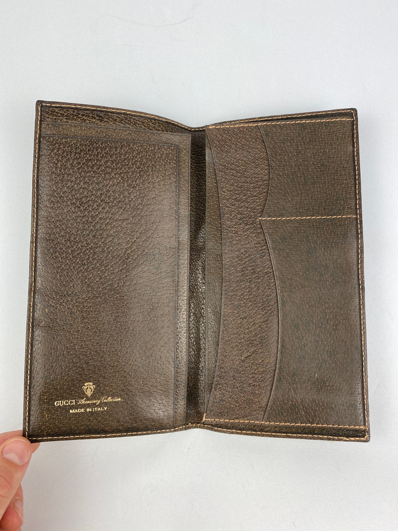 GUCCI - GG SUPREME CANVAS LONG BIFOLD WALLET