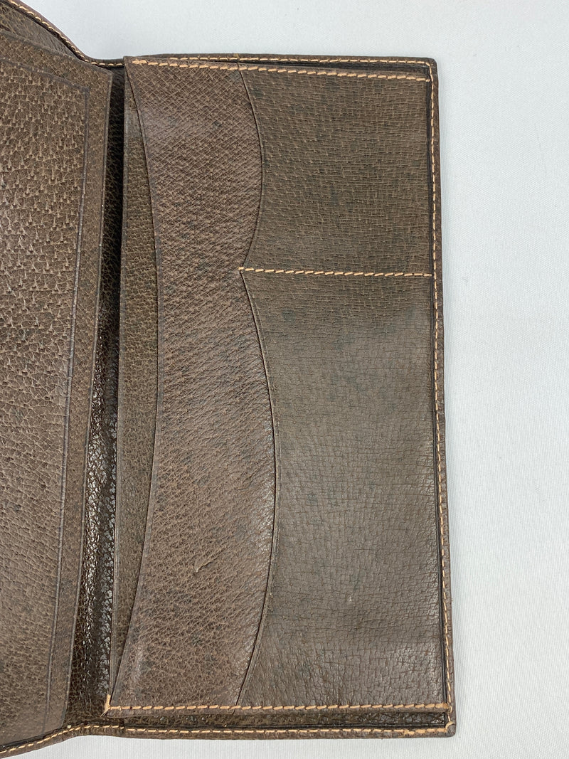 GUCCI - GG SUPREME CANVAS LONG BIFOLD WALLET