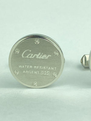 CARTIER - WATER RESISTANT DÉCOR CUFFLINKS - AS NEW