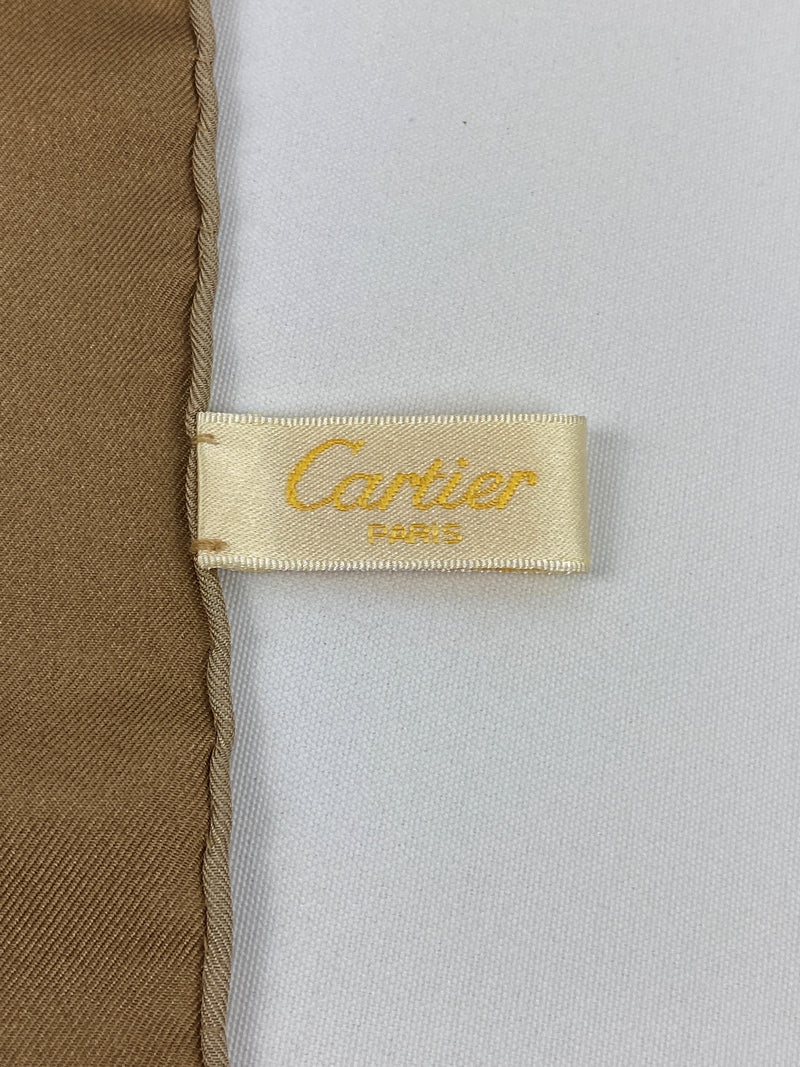 CARTIER - PANTHER RING SCARF IN 100% SILK