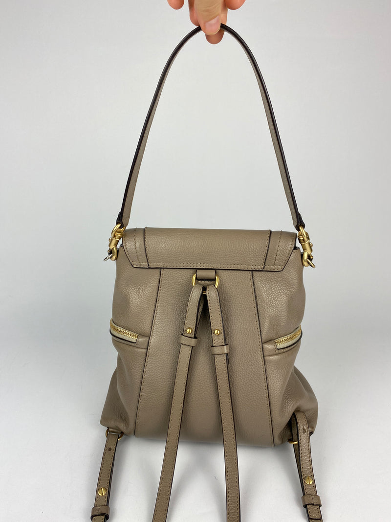 SEE BY CHLOE - OLGA CONVERTIBLE BACKPACK IN MOTTY GREY