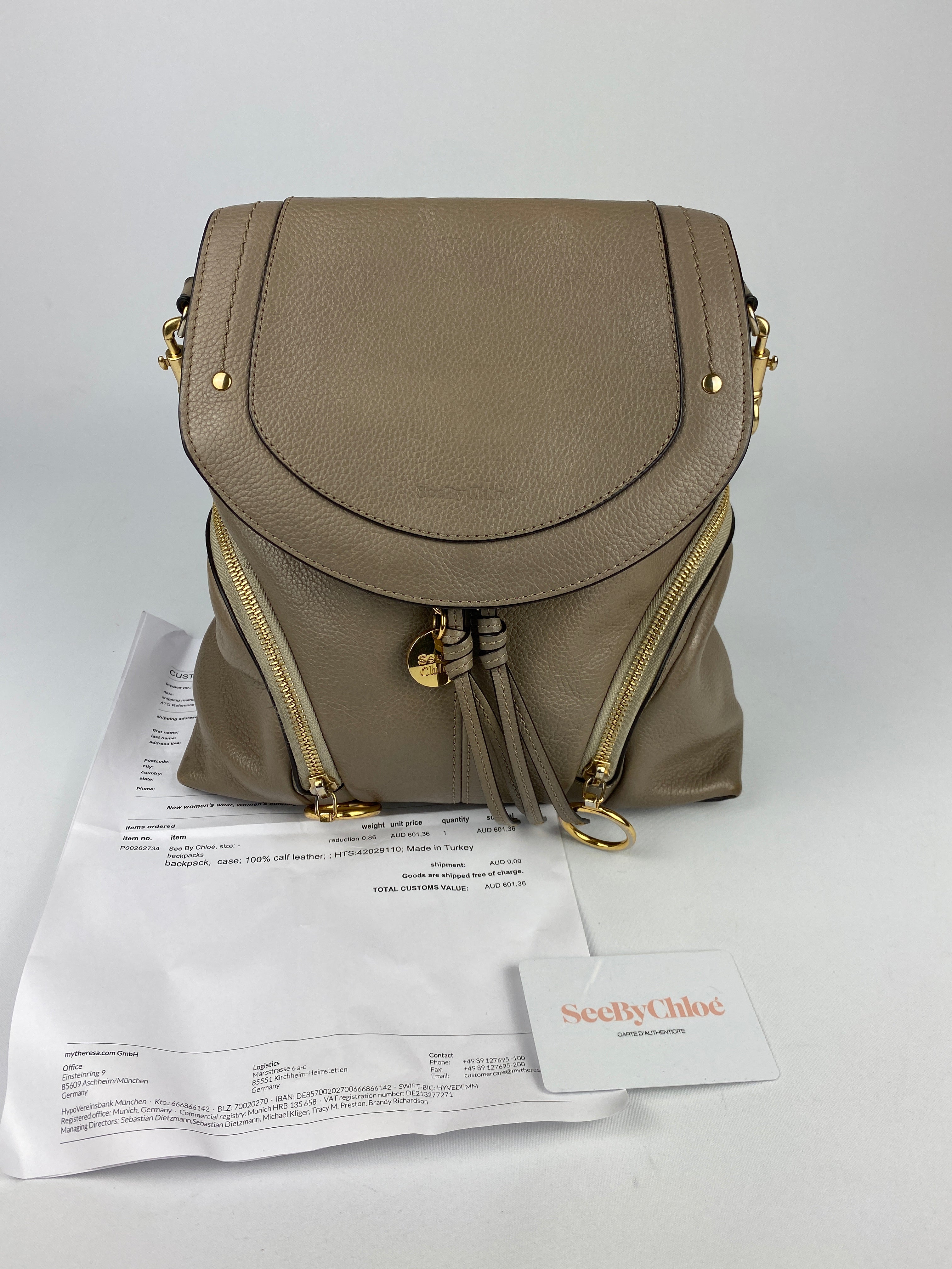 Backpack Medium Chloe Olga Backpack See By Chloe Taupe Olga Mini