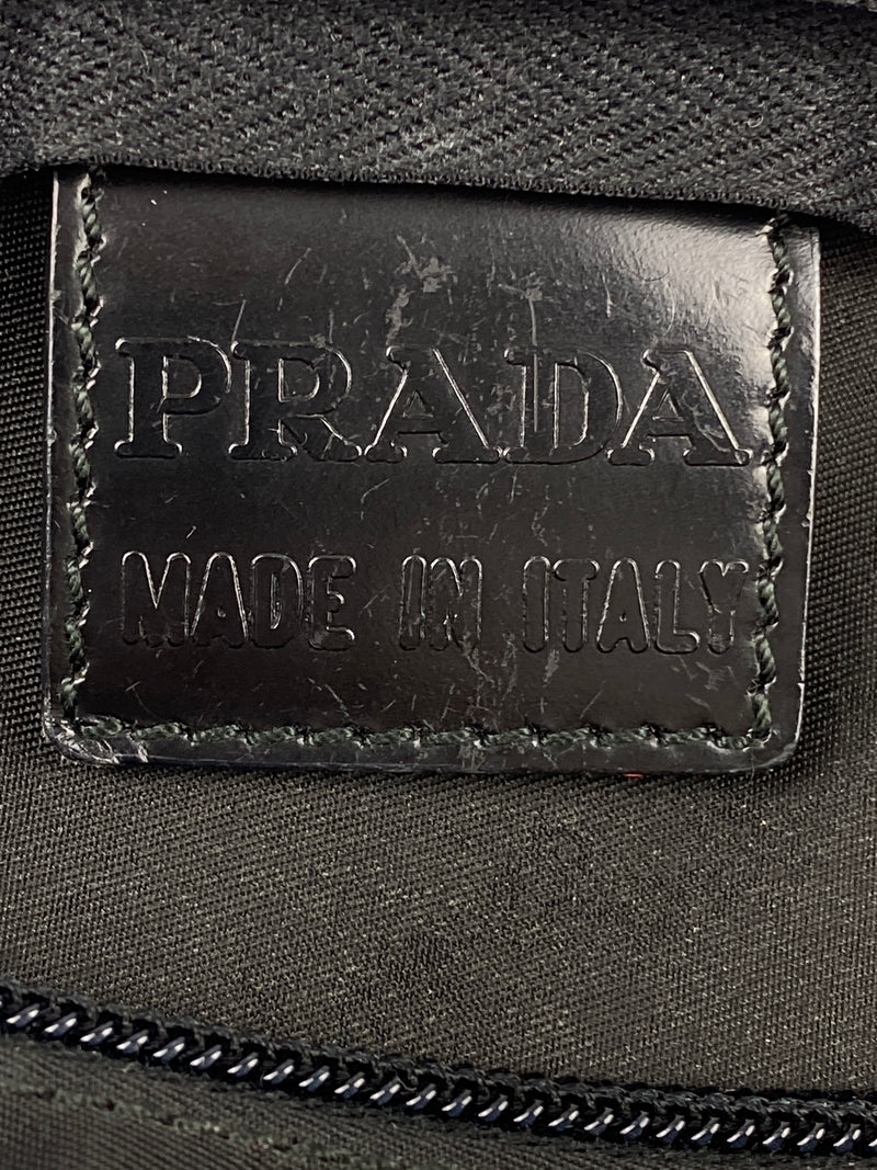 PRADA - BLACK NYLON COSMETIC POUCH MAKEUP CASE