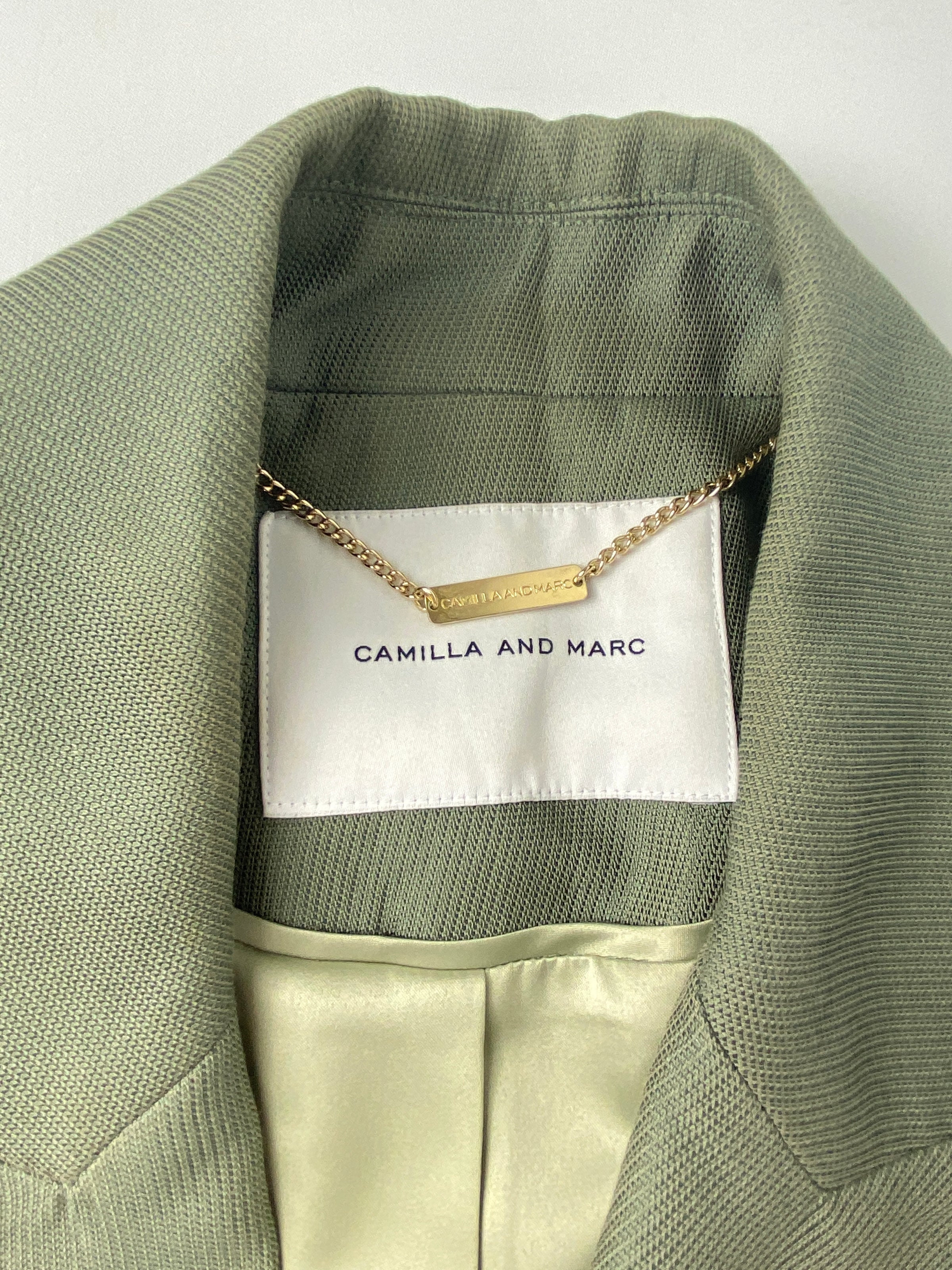 CAMILLA AND MARC DIMMER BLAZER IN SAGE SZ 12 – AU