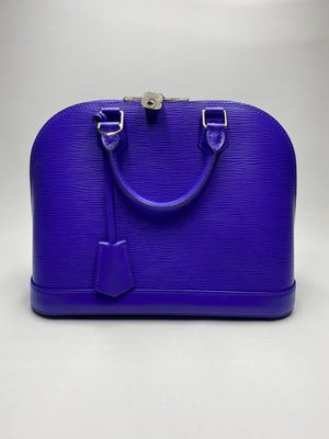 LOUIS VUITTON - ALMA PM BAG IN FIGUE EPI LEATHER