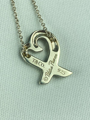 TIFFANY & CO. - PALOMA PICASSO LOVING HEART NECKLACE IN SILVER
