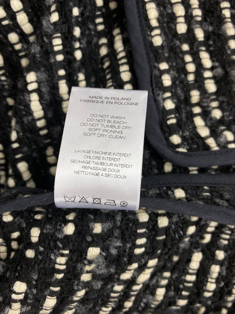 IRO - MAMASPE TWEED JACKET IN BLACK - SZ 42 (FIT AU 12)