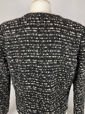 IRO - MAMASPE TWEED JACKET IN BLACK - SZ 42 (FIT AU 12)