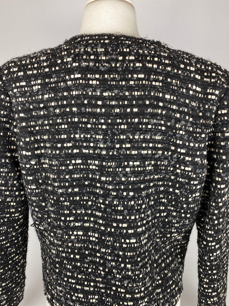IRO - MAMASPE TWEED JACKET IN BLACK - SZ 42 (FIT AU 12)