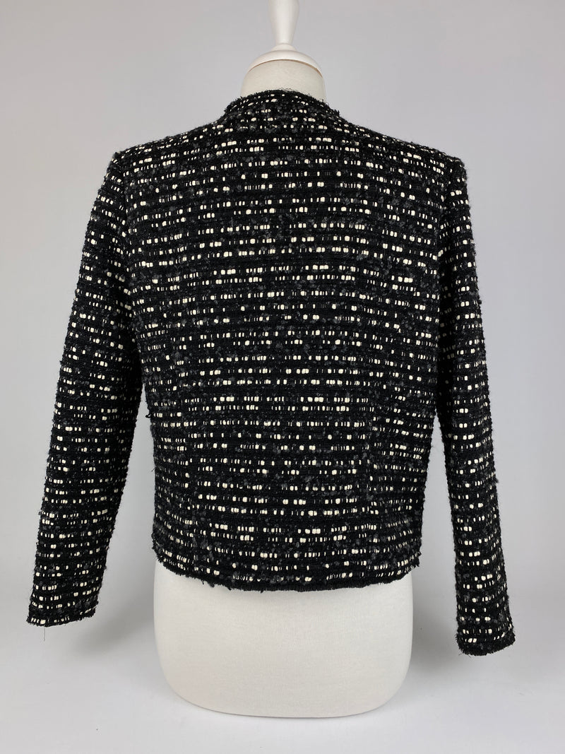 IRO - MAMASPE TWEED JACKET IN BLACK - SZ 42 (FIT AU 12)