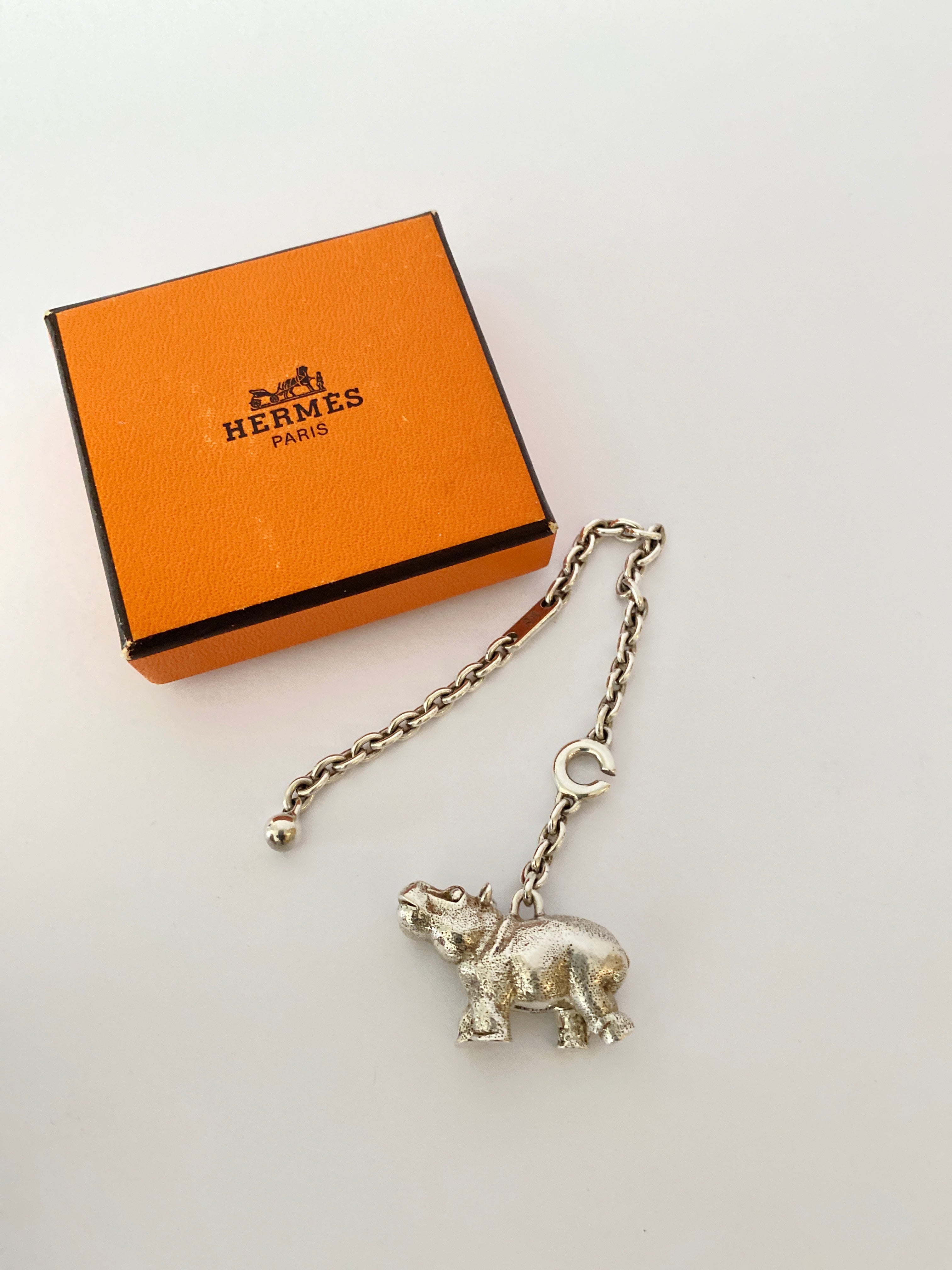 Hermès Porte cles Hippo Charm Ag925 Herm S Porte Cles Hippo Charm Ag925 | eBay