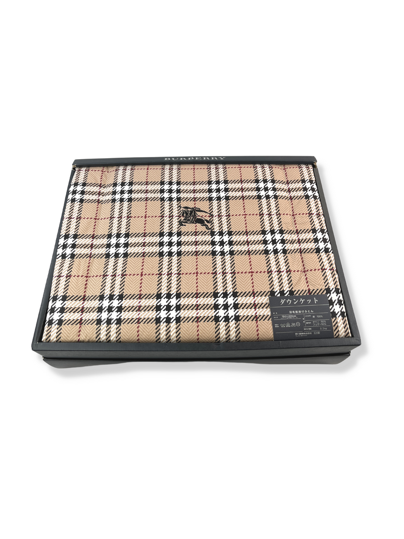 BURBERRY - NOVCHECK QUILTED FEATHER DUVET - NEW - 150 X 200 CM