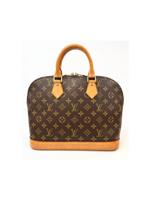 1996 Louis Vuitton Brown Monogram Canvas Vintage Alma PM