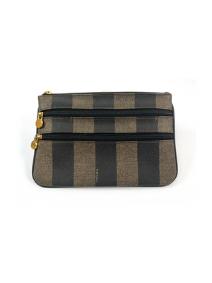 FENDI - PEQUIN STRIPE ZIP POUCH - VINTAGE