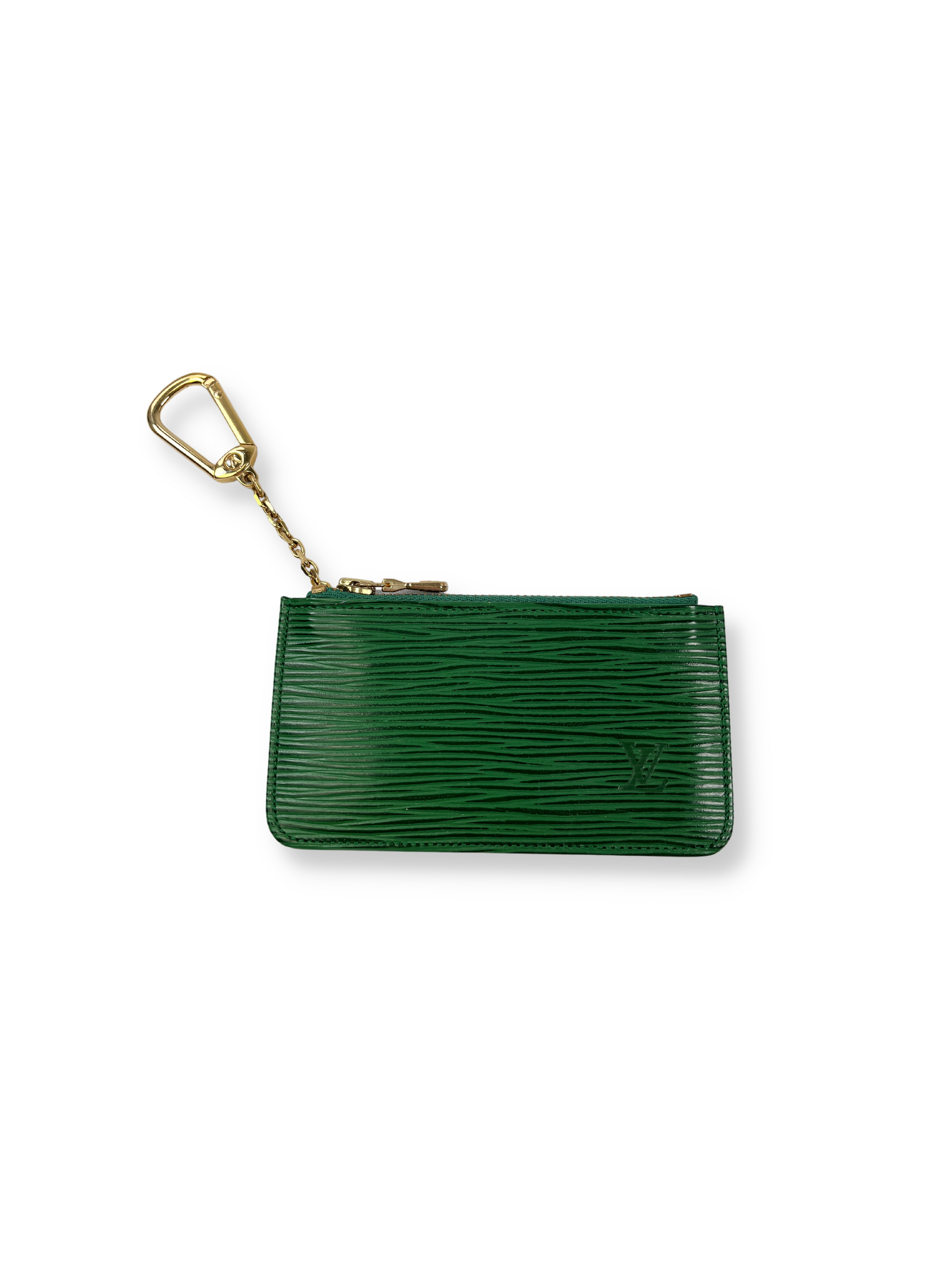 Louis Vuitton Vintage Borneo Green Epi Leather Small Pochette