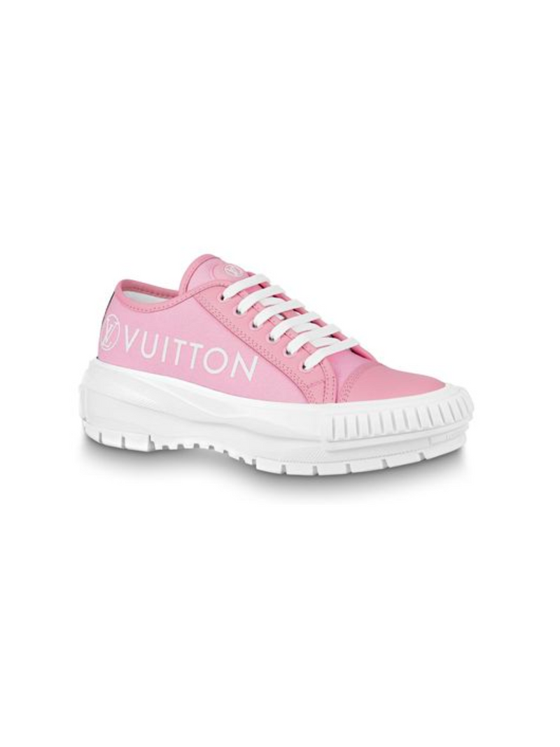 LOUIS VUITTON - SQUAD SNEAKER IN ROSE - SZ 37 WORN ONCE