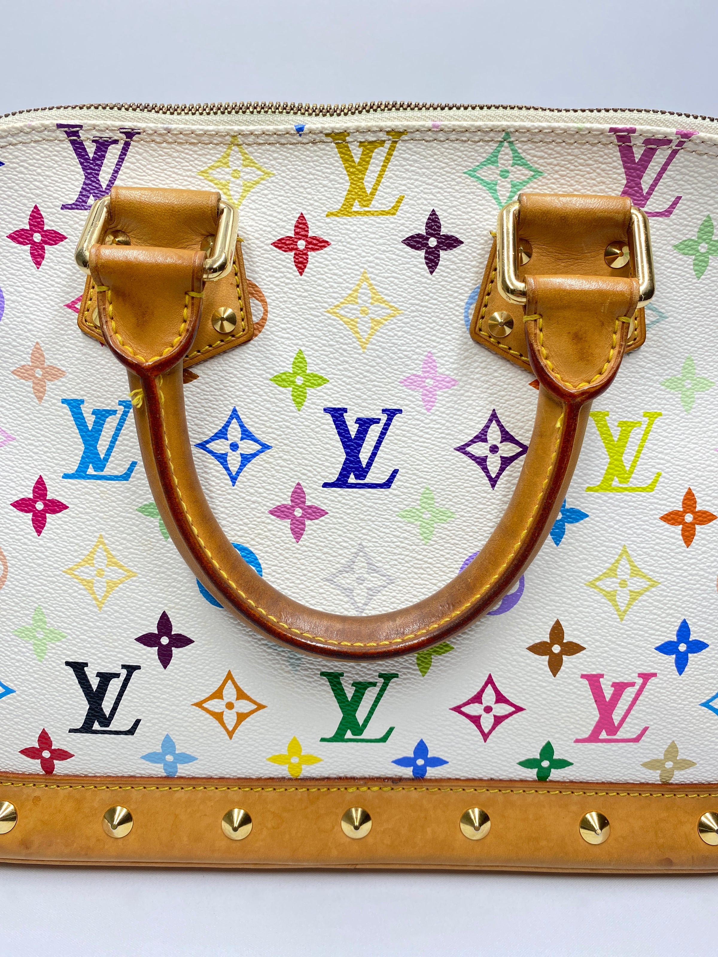 Louis Vuitton White/Multicolor Monogram Canvas Speedy 30 Bag Louis Vuitton