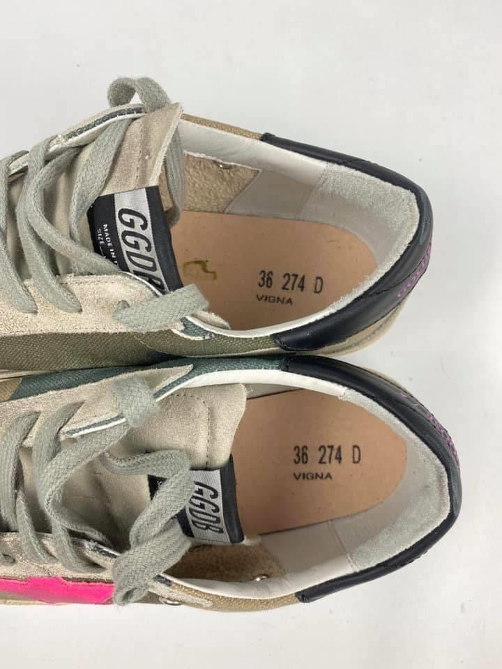 GGDB - CAMO & FUCHSIA SUPERSTARS - SZ 36 - NEW IN BOX